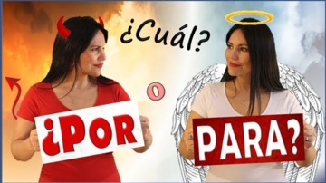 Aprender español: Difference between Por and Para - Diferencia entre Por y Para